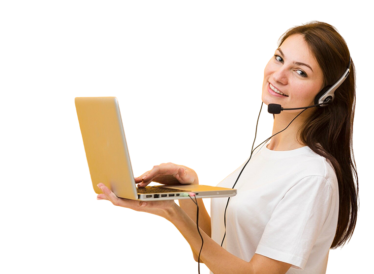 Tech professional smiling with tablet