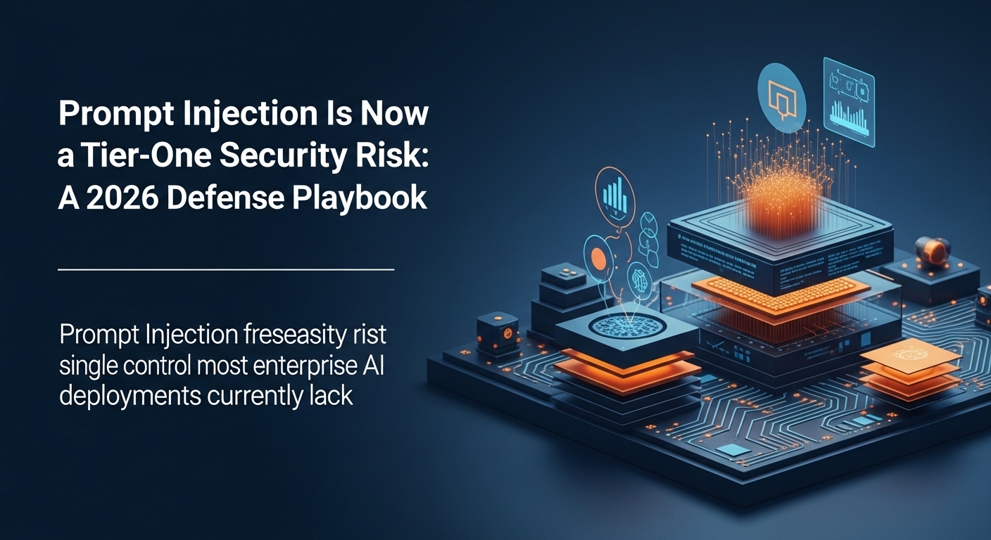 Prompt Injection Is Now a Tier-One Security Risk: A 2026 Defense Playbook